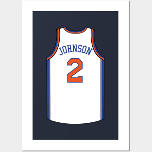 Larry Johnson New York Jersey Qiangy Posters and Art